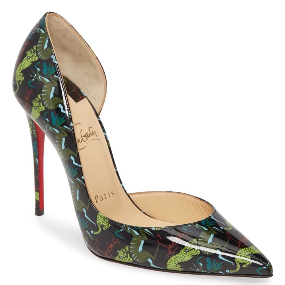 Iriza Jungle Pointed Toe Half d'Orsay Pump